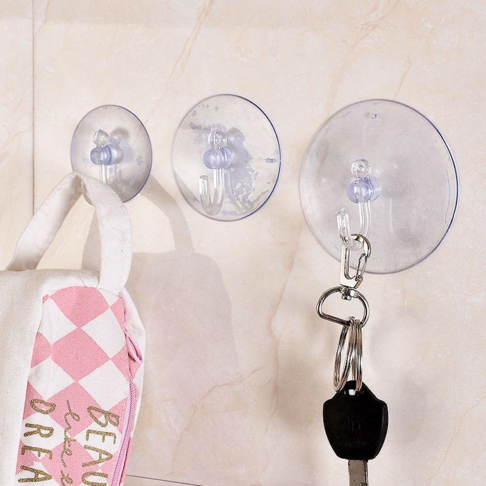 25/35/45/60mm Pilzkopf-Saugnapf PVC Aquarien Transparentes Glas-Saugnapf Saugnapfhaken Starker Saugnapfhaken Handtuchhalter