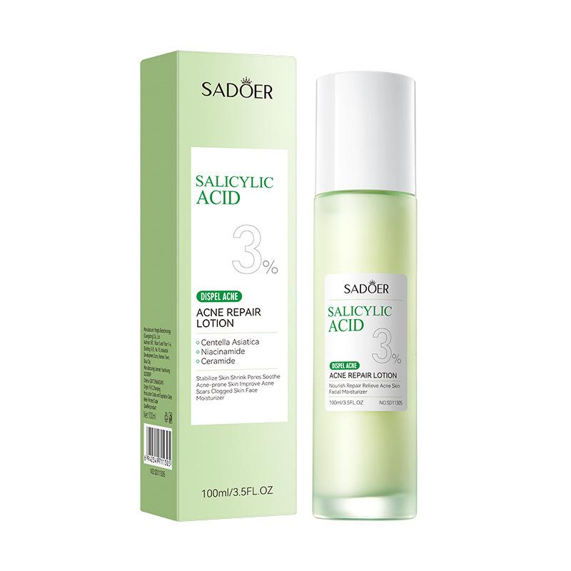 Salicylic Acid Nourishing Essence Milk SADOER Moisturizing Hydrating Refreshing Water Milk Essence milk 100ml