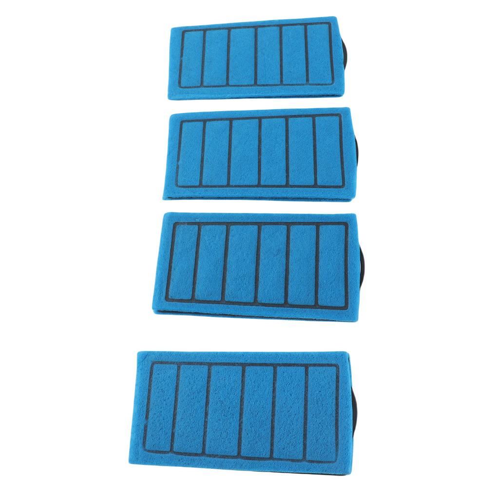 4pcs Blue Filter Cartridges Aquarium Tortoise Tank Carbon Filter Element Replacement
