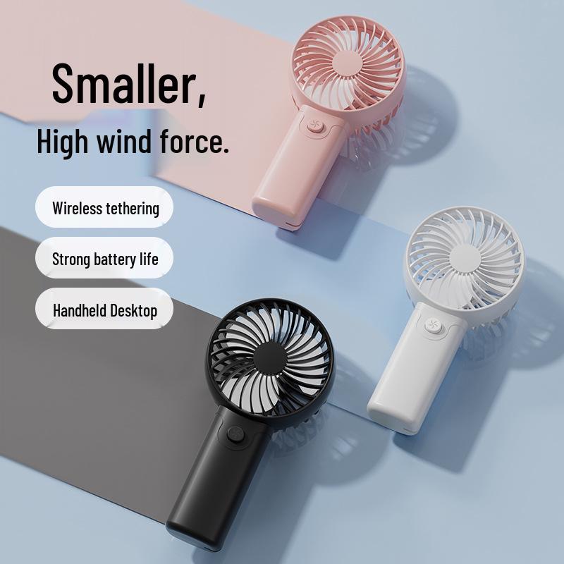 2025 Rechargeable Mini USB Pocket & Desktop Fan - Portable, Handheld, Hookable Electric Fan