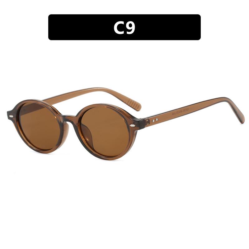

Kedun Mi Ding 2025 Retro Oval Sunglasses - European & American Trend Sun Eye Style