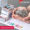 240-Piece Colored Paper Clips Set: Office Supplies, File Bookmarks, Swivel Pins