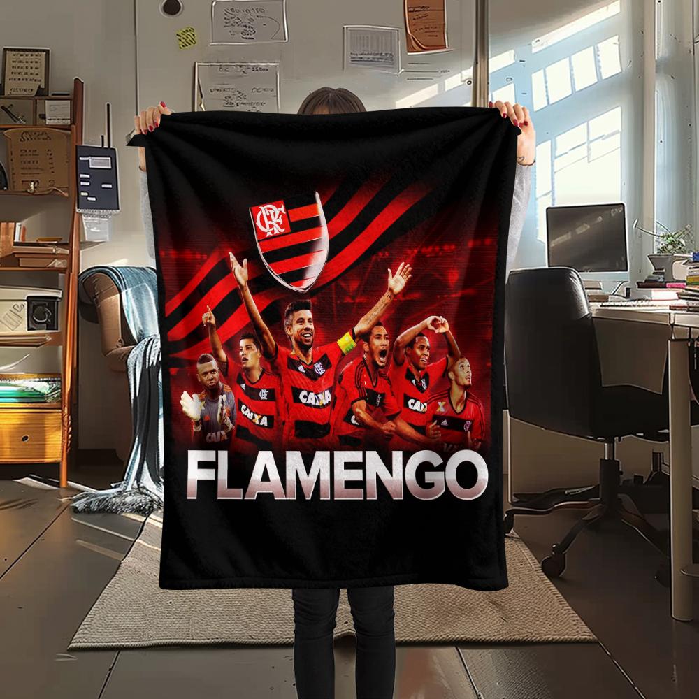 Flamengo Sports Club,pattern Flannel Blanket, High Quality Comfortable for All Seasons, Home Decor, Warmth and Comfort, Perfect for Gifts.