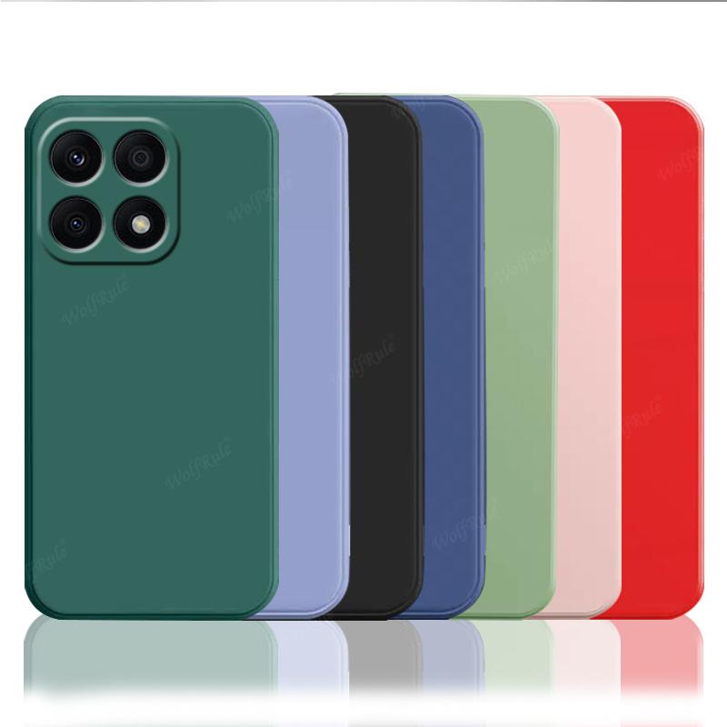 For Honor X8A Case Cover Huawei Honor X8A Capas Shockproof Bumper TPU Original Liquid Silicone Soft Funda Honor X8 X7A X9A X8A