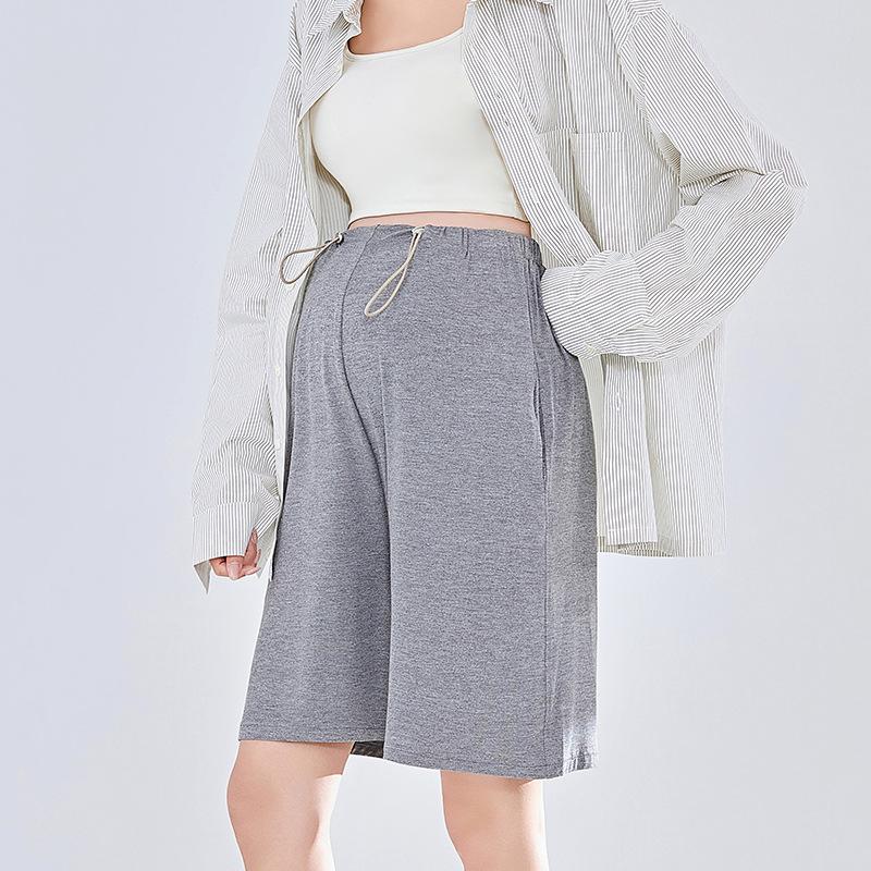 Maternity pants shorts outer pants summer thin Pupu clothing belly support pants shorts new five-point pants maternity shorts