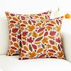 2Pcs Throw Pillowcase Autumn Maple Leaf Pattern Replaceable Design Pillow Case Washable Super Soft Reusable Sofa Cushion Covers
