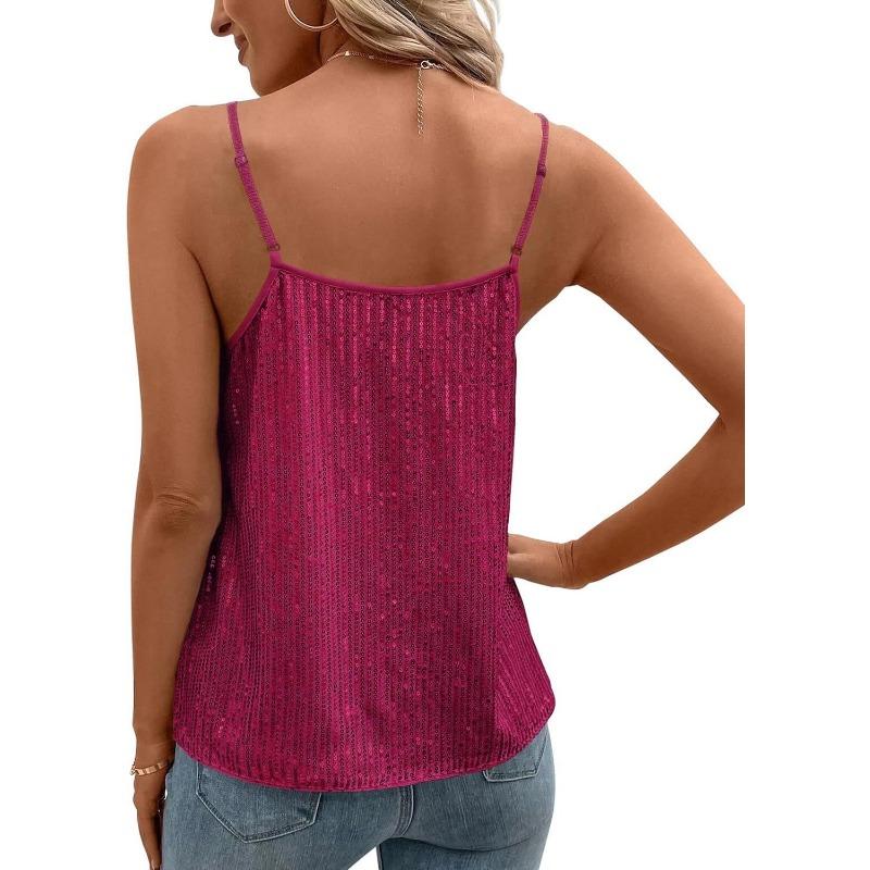 YYFS Dámská móda Ležérní Léto Jaro Jednobarevný potisk Halenky a košile bez rukávů s výstřihem do V