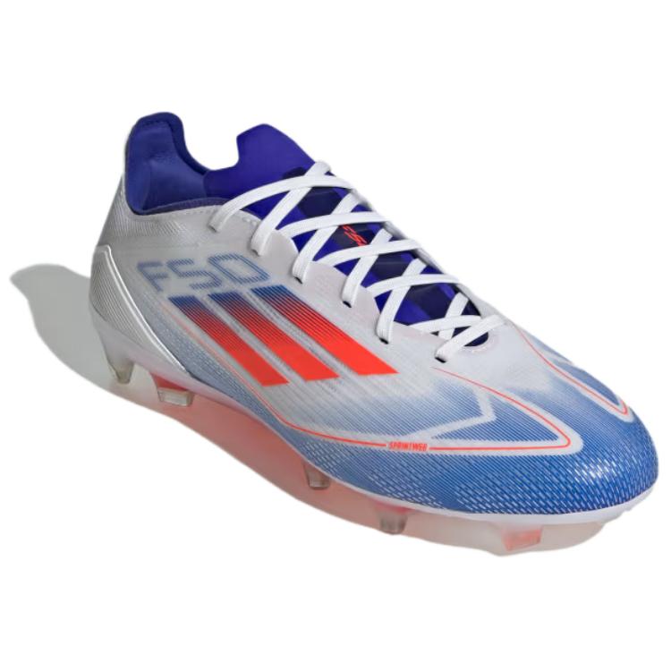 New Adidas F50 Pro Fg Cloud White Solar Red Lucid Blue