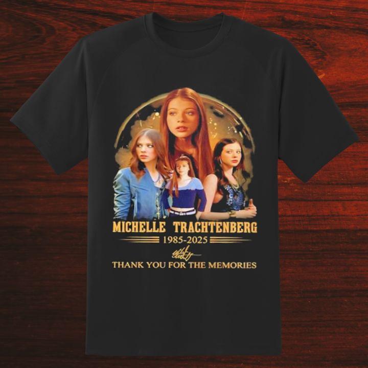 Michelle Trachtenberg 1985-2025 Signed Thank You For The Memories Shirt DO703 Unisex T-Shirt S