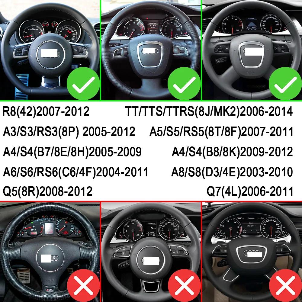 Für TT MK2 8J A5 S5 A4 B8 A3 S3 8P Q5 8R Q7 A6 C6 R8 Sline 2005-2011 Auto Lenkrad DSG Schaltwippen Verlängerungsaufkleber