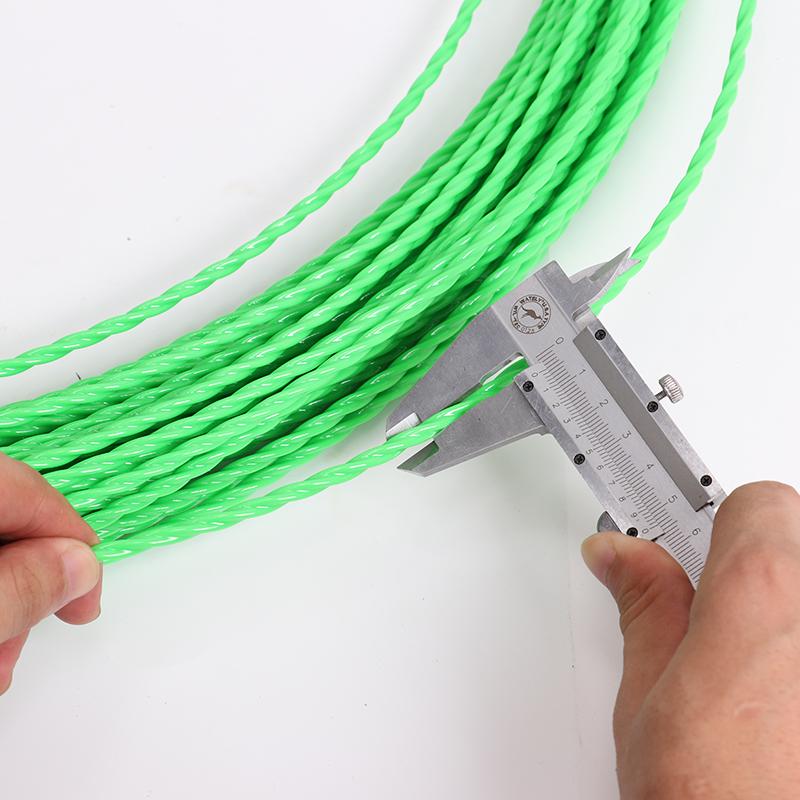 Electrician Wire Puller with Roller Head - Rubber Coated Steel for Network Cable Conduit