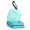 Soft Quick Drying Towel With Silicone Case Sports Towel  For Fitness Jogging Swimming