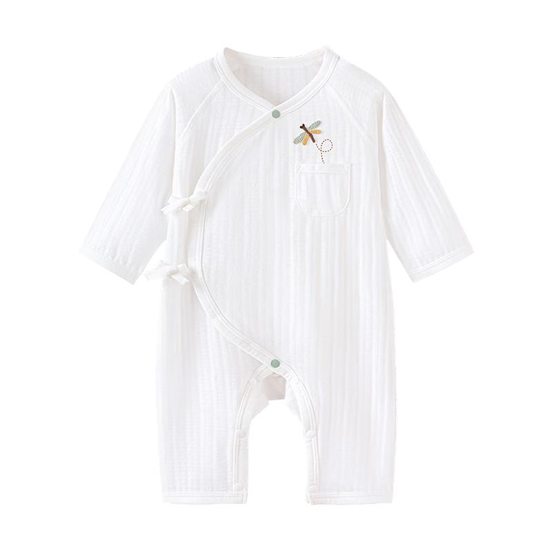 Babylove Newborn Cotton Jacquard Tie-Closure Romper 52