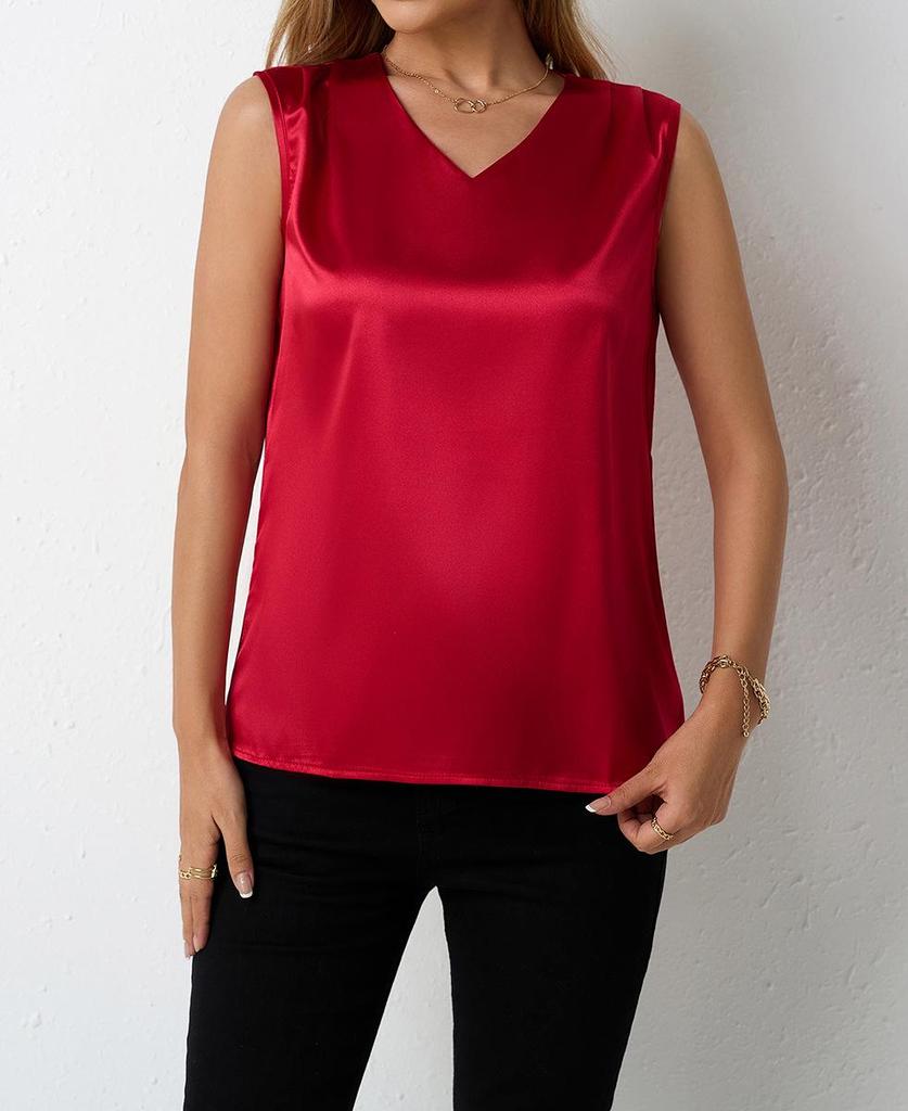 Women's Satin Spring/Summer Vest - European & American Style