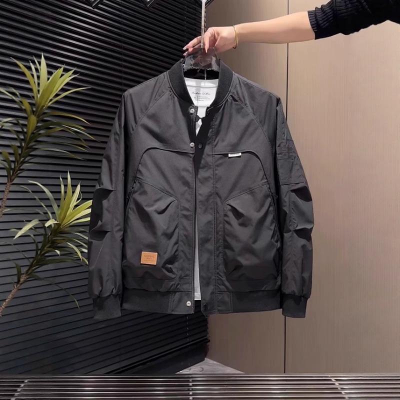 Amerikanische Arbeitsjacke mit Stehkragen für Herren im Herbst und Winter Herren Locker und vielseitig Lässig Schlicht