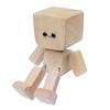 Shaking Wooden Man Figurine Handmade Shaking Feet Wooden Doll Car Dashboard Desktop Decoration Ornament