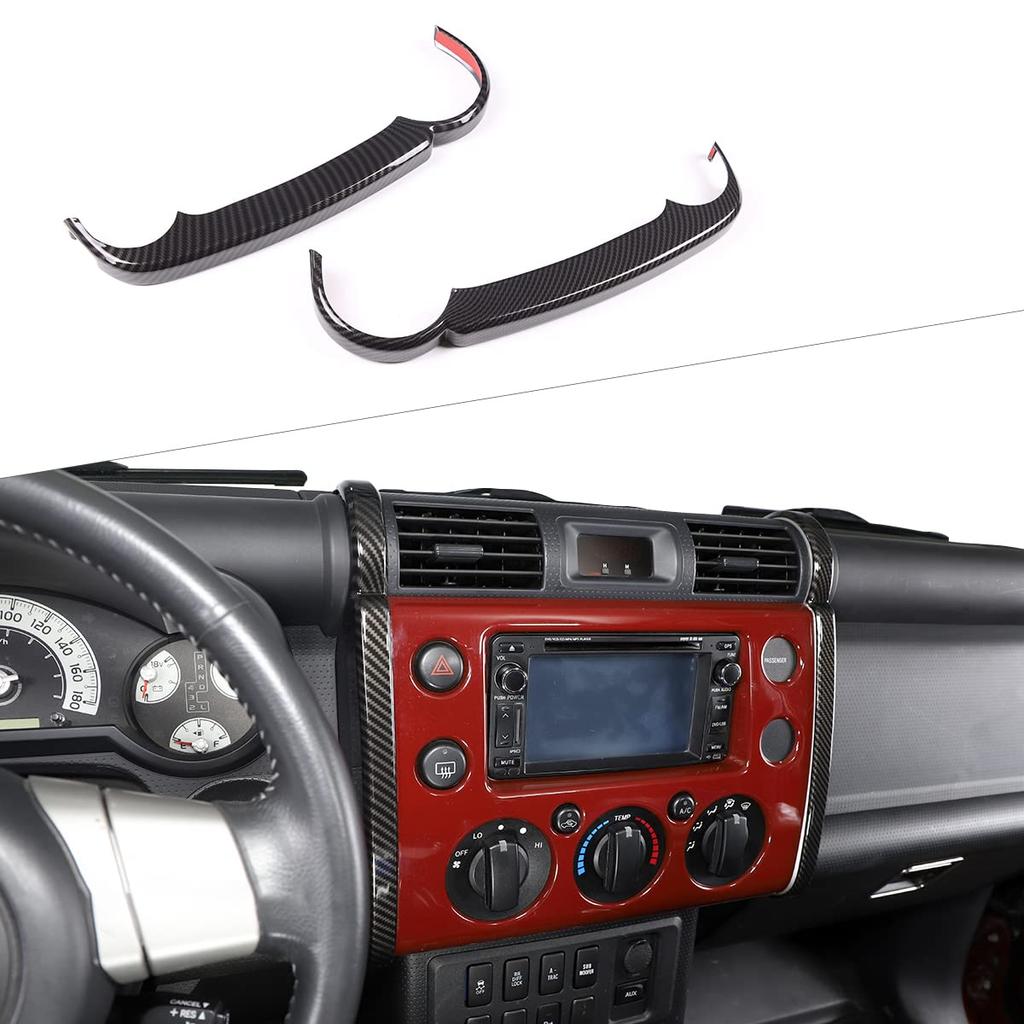 DIYUCAR Fit Toyota FJ Cruiser 2007-2021 Car GPS Navigation Side Border Decoration Frame Strip