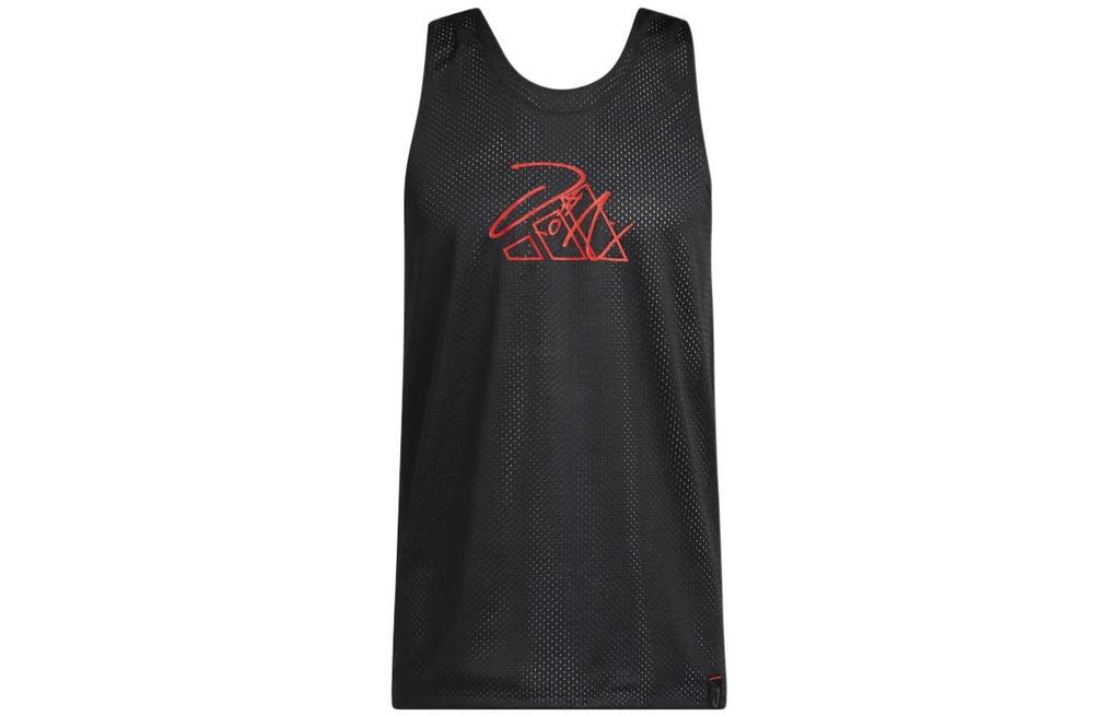 Adidas Tank Tops Men's Black Crew Neck Moderate Straight Fit HE6377