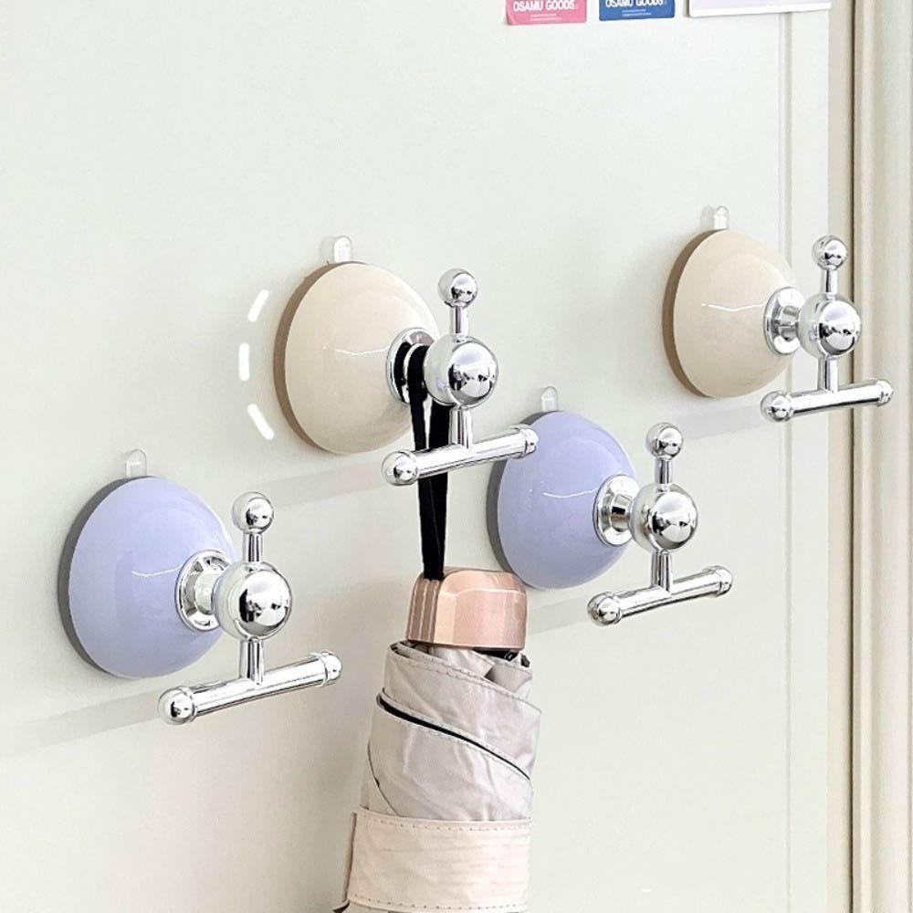 Seamless Bathroom Hook No- Punching Kitchen Storage Hook Universal Suction Cup Hook  Household