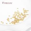 3MM 18K Gold Plated Flat Square Spacer Beads For Beading Separators,Handmade DIY Jewelry Making Accessories