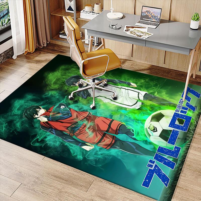 B-BLUE L-LOCK Printed Absorbent Washable Carpet,Non-Slip Bathroom Mats,Kitchen Rugs,Living Room Entrance,Camping Picnic Rugs