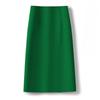Women's High Waist A-Line Midi Skirt Non-Stretch Commuter Suit Skirt With Back Slit