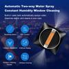 Robot Window Cleaner LIECTROUX YW710 ,Dual Water Spray,Smart Memory,High Vacuum Suction, Laser Sensor, Home Wall Glass Cleaning Robot