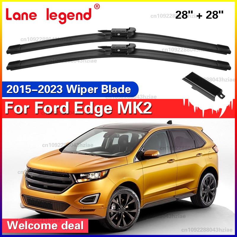 

Windshield Windscreen Wiper Blades For Ford Edge MK2 2015 - Front Window Wiper Set 2016 2017 2018 Ford Edge