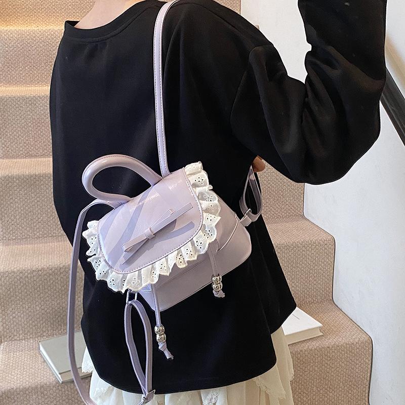 Backpack women's travel lightweight high value 2025 new niche design bow casual schoolbag travel backpack