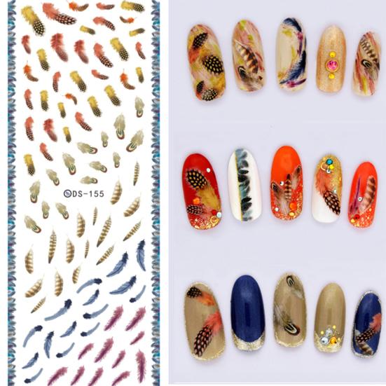 DIY Design Water Transfer Nail Art Wrap Sticker Watermark Fingernails Decals