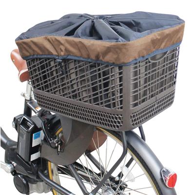SAGISAKA Wide Bicycle Eco Bag, Compatible with Front and Rear Baskets, Brown, 74800