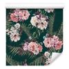 Wallpaper Leaves Ferns Roses for Living Room and Bedroom 50x1000