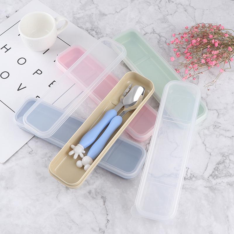 Cutie practic reutilizabila transparenta tacamuri din paie de grau cutie de tacamuri