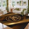 Queens Park Rangers Football Design Crystal Velvet Rug Soft Decorative Mat for Bedroom Entrance