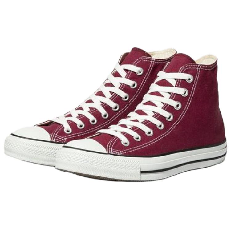 Converse All Star Hi Versatile Comfortable Durable High-Top Canvas Shoes Unisex Sneakers Red 32660132