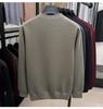 Men's High-Quality Casual Crew Neck Merino Wool Fleece Sweater - Warm, Thickened, Knitted Base Shirt