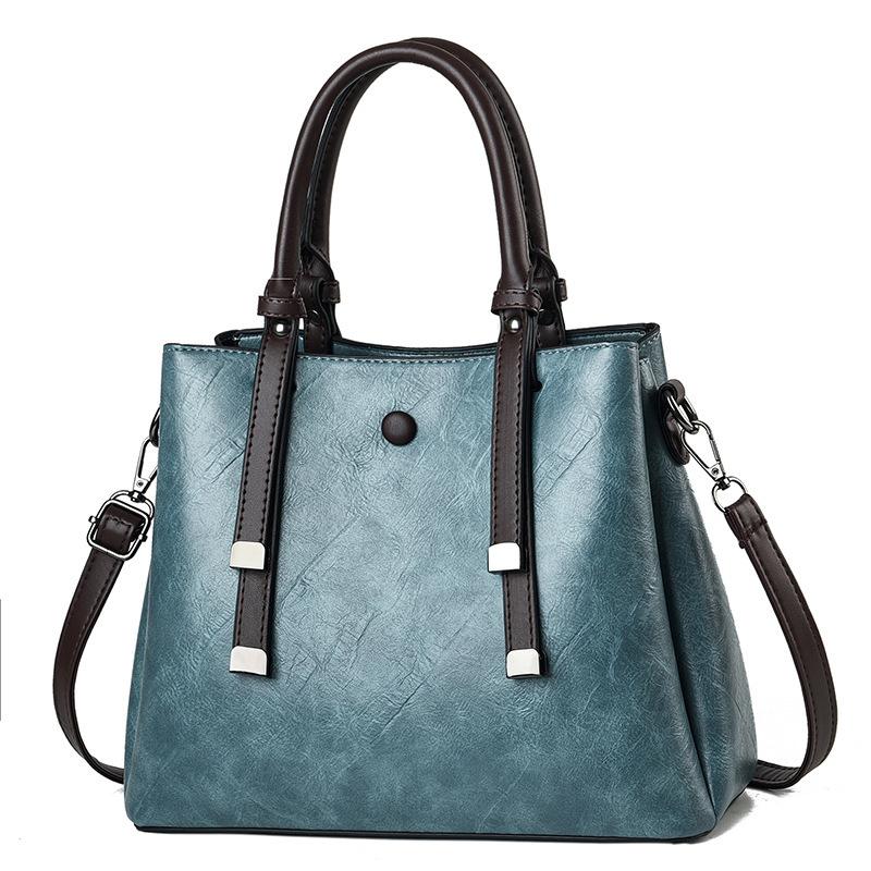 Women Elegant Handlebag Multiple Pockets Larger-Capacity Leather Single Shoulder Bags Work Commute Crossbody Bag With Handle