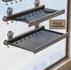 Invisible Retractable Folding Drying Rack with No-Punch Suction Cup for Balcony