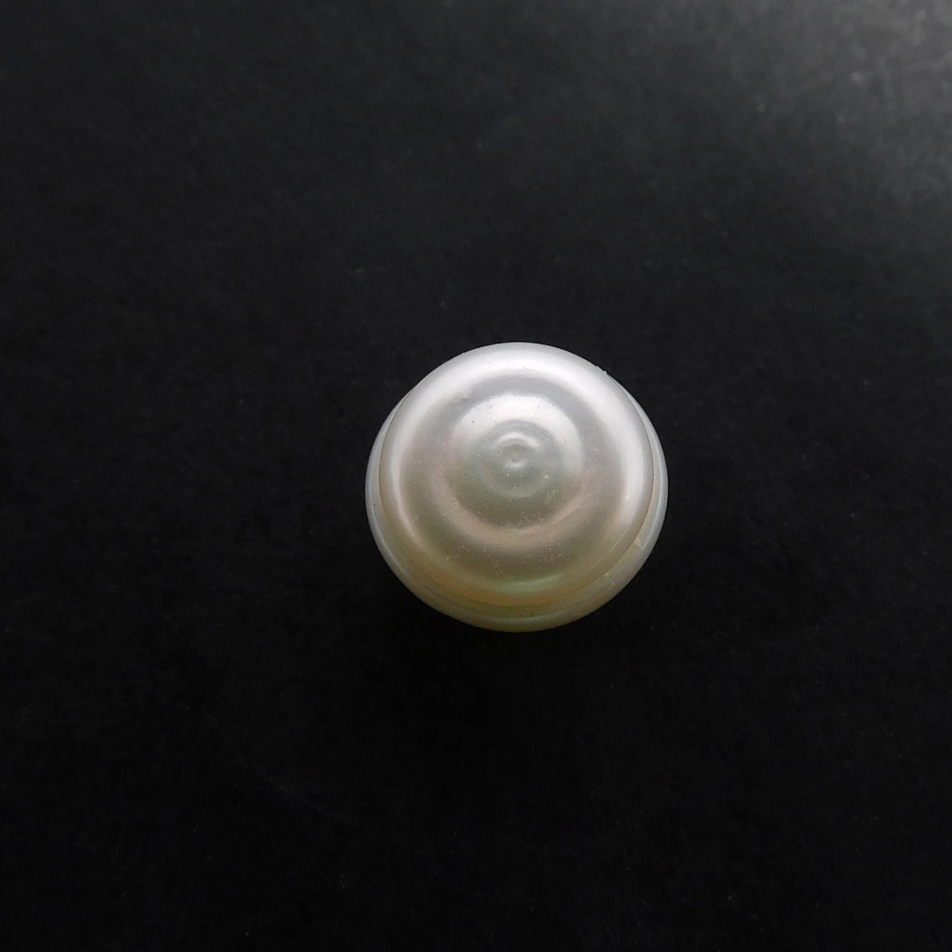 

Натуральна Морська Перлина СЕРТИФІКОВАНА Окрема Дорогоцінний Камінь 2.35 Карата Біла Мабе Відмінне Фантазійне Огранювання p-3006-h 7.6 mm approx білий