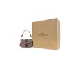 New COACH Soho Fabric With Leather Crescent Bag, Shoulder Bag Regular Women's Oak & Gray CJ814-B4S0M