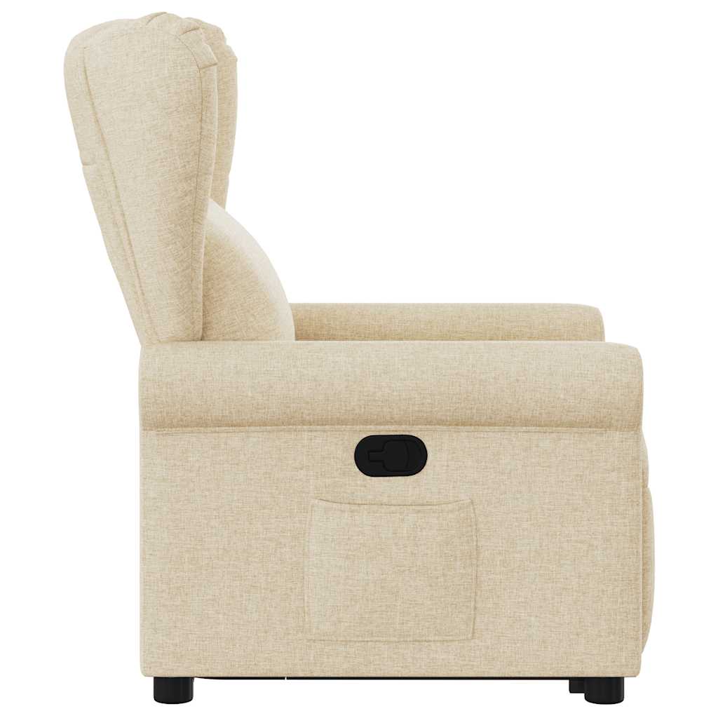 Recliner with Rising Function Cream Fabric