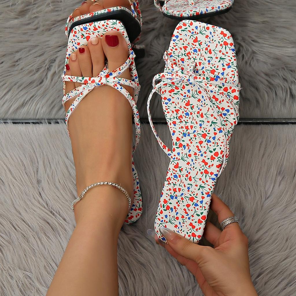 Summer Flip Flop Slippers Women's Narrow Band Flat Shoes Ladies Casual Outdoor Beach Slides Sandalias