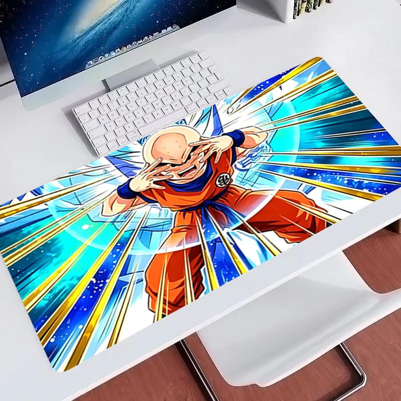 Mouse Pad Dragon Ball Krillin Extended Mouse Pad Game Pc Computer Keyboard Desk Mat Dbz Carpet Gaming Accessories Large Mousepad