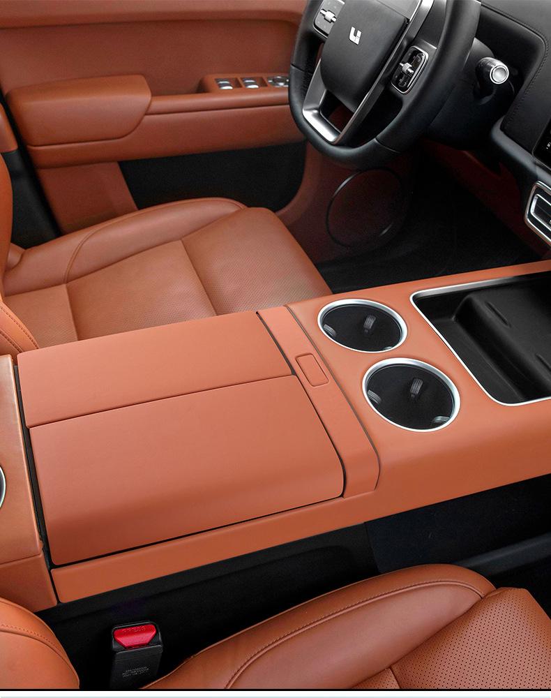 Ideal L8 Original Car Leather Interior Accessories: Central Control Panel, Armrest Box Cover – Same Color Modification.