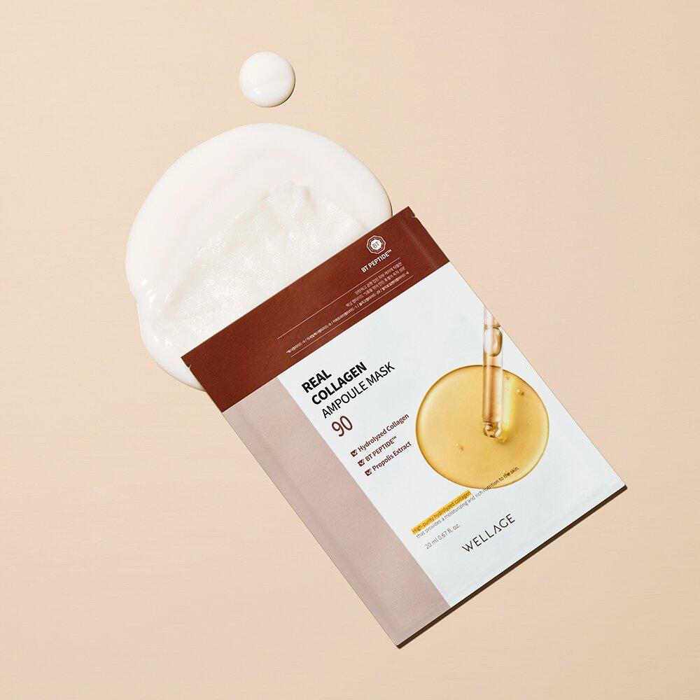 WELLAGE Real Collagen Ampoule Mask Sheet 10P