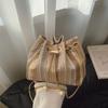 Large-capacity Drawstring Chain Crossbody Single-shoulder Water Bottle Bag