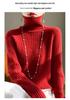 Women's High-Neck Thick Knit Sweater, Autumn/Winter Korean Style, Loose Fit, Slouchy Neck Knitwear