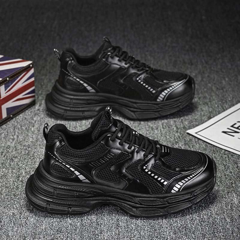 Shoes Men's Popular Silver Dad Shoes Men's 2025 New Mesh Breathable Spring Platform Sports and Leisure Men's Shoes