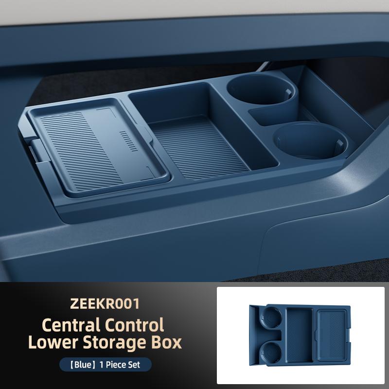 Suitable for Zeekr 001 Center Control Under Storage Box Armrest Box Storage Box Storage Box Car Supplies Modified Accessories