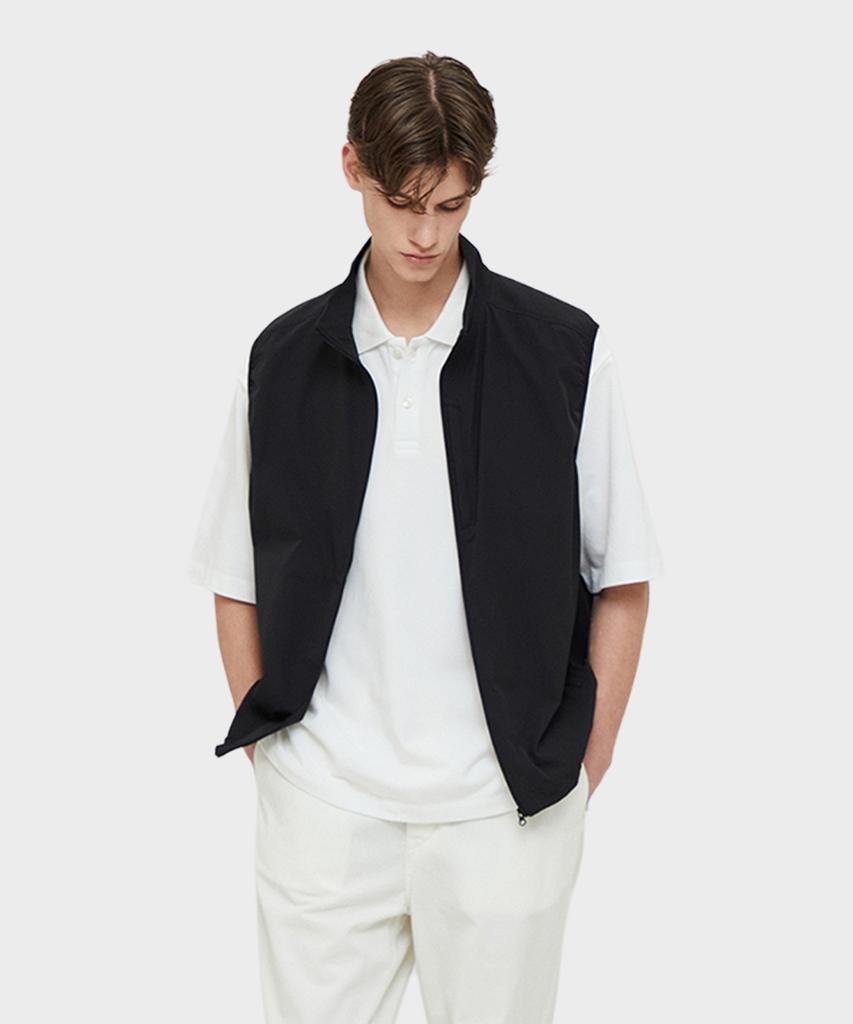 Taildern Tech Woven Vest Black